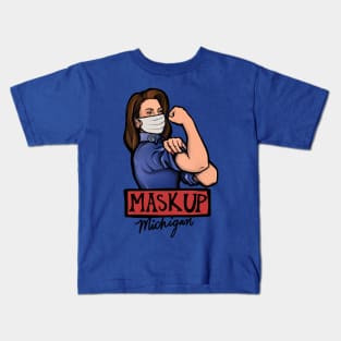 Mask Up Michigan Kids T-Shirt